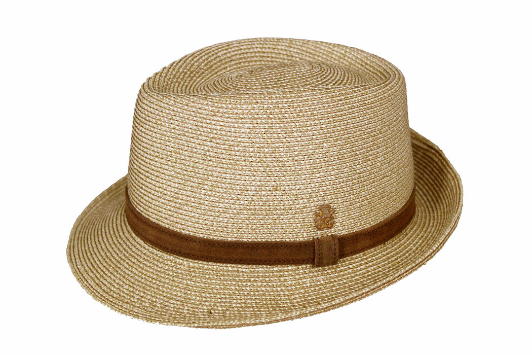 Zechbauer Trilbyhut Dillon aus Leinen-Hanf mit UV80 (beige meliert)