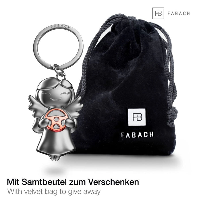 "Star" Schutzengel Schlüsselanhänger - Glücksengel mit Lenkrad - Engel Glücksbringer