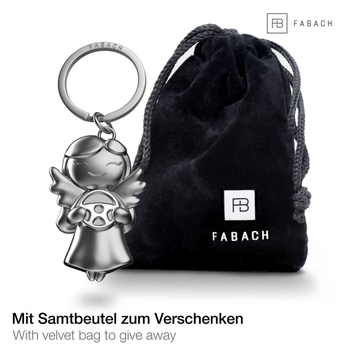 "Star" Schutzengel Schlüsselanhänger - Glücksengel mit Lenkrad - Engel Glücksbringer