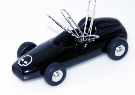 Magnethalter "Classic Racing Car" schwarz