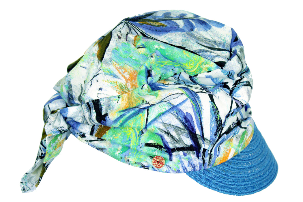 Mayser Sommercap Hanni Jersey aus Baumwolle (floral)