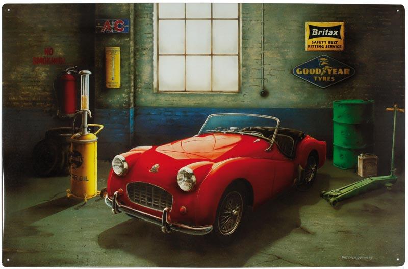 Pinnwand Roadster inkl. 6 Oldtimer Motivmagneten