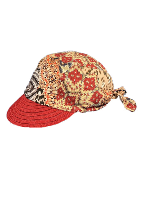 Mayser Sommercap Hanni Jersey aus Viskose (rot gemustert)